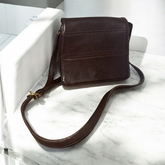 Coach vintage Tribecca Flap Messenger Bag Style #9092 in chocolate - Picture 1 of 6